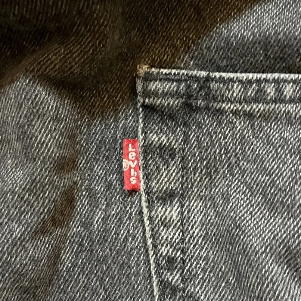 Levis Denim Bib Overalls Adult XL Extra Large 48x30 Workwear Gray 79107-0006